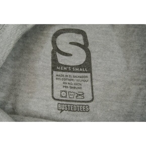 Unicreep Unicorn in Van Rainbow T-Shirt Busted Tees Grey Mens Small New - Picture 4 of 4